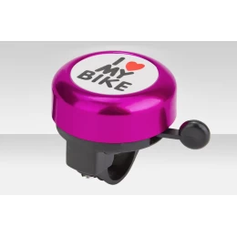 Звонок  I love my bike 45A-04, фиолетовый
